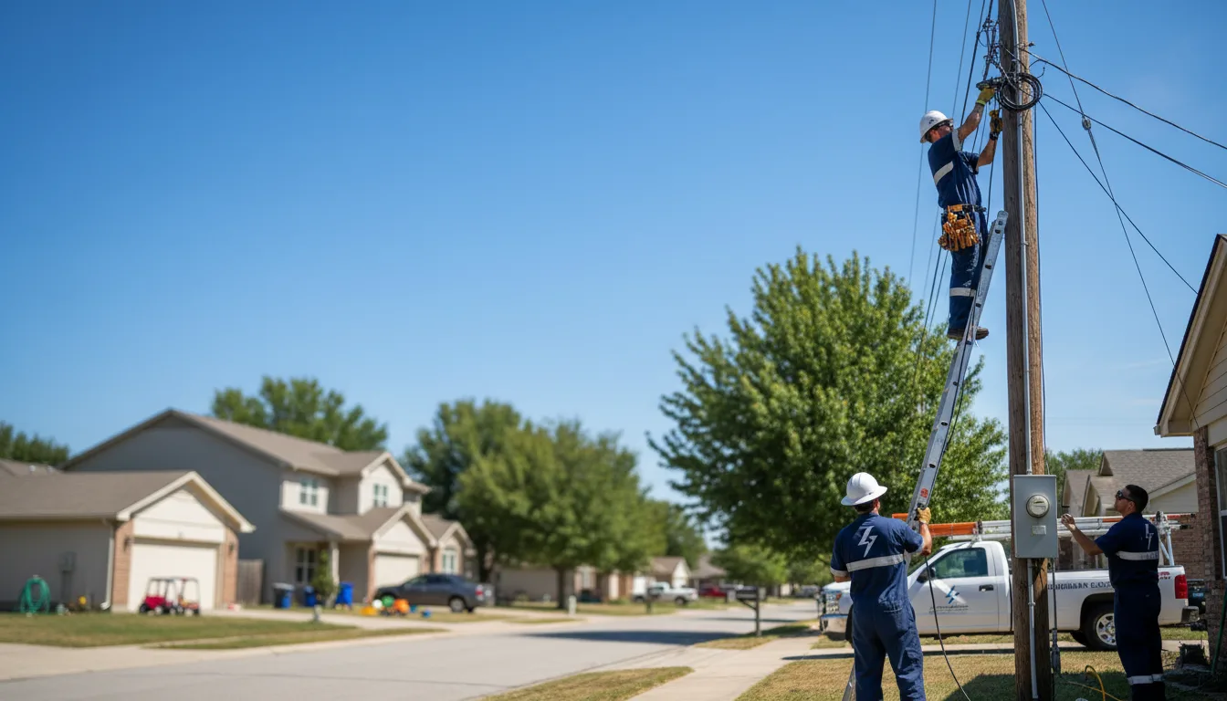 Residential electrician providing installation services in Pine Ridge, KY